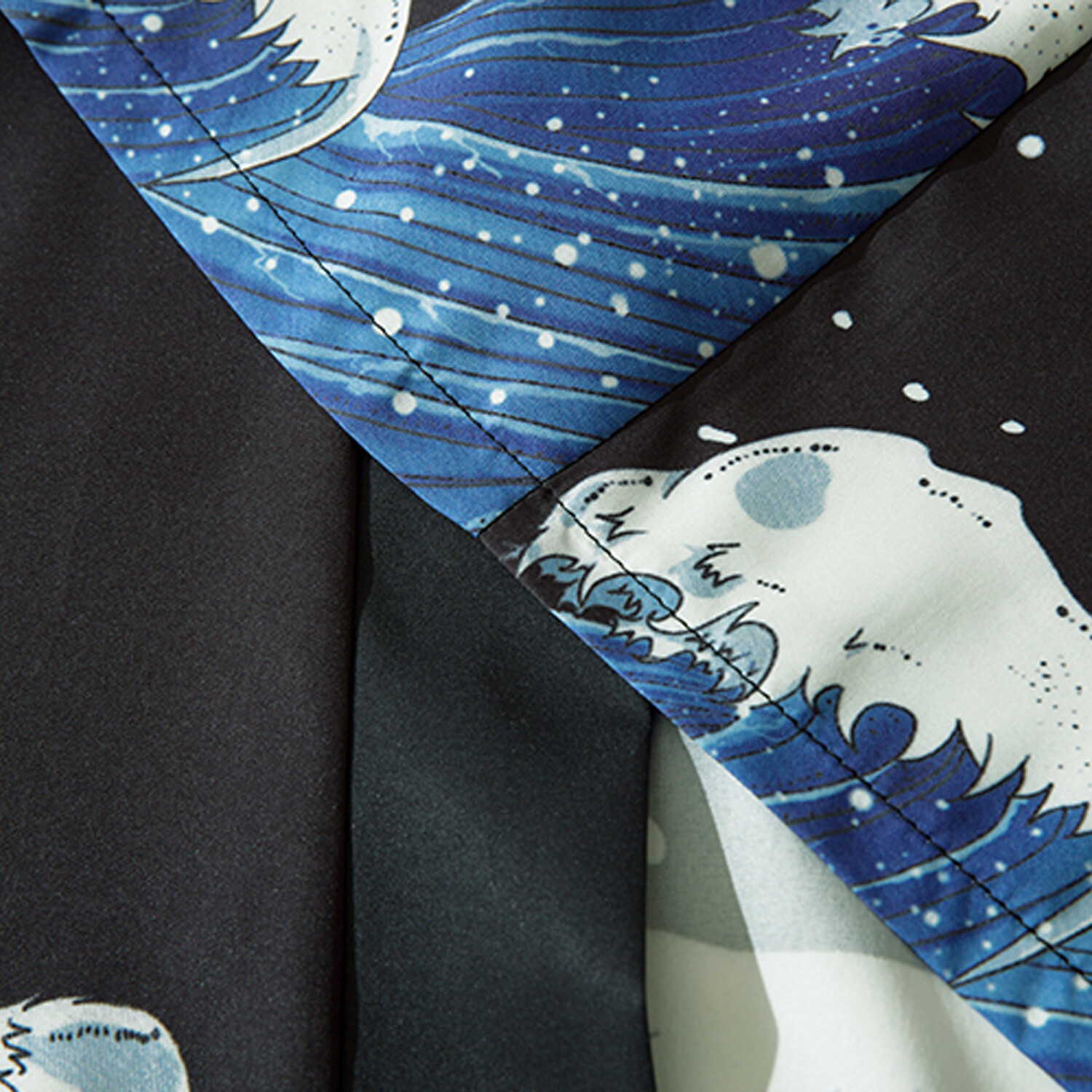 MFCT Men’s Fish Leaping out of the Sea Graphic Japanese Kimono Cardigan