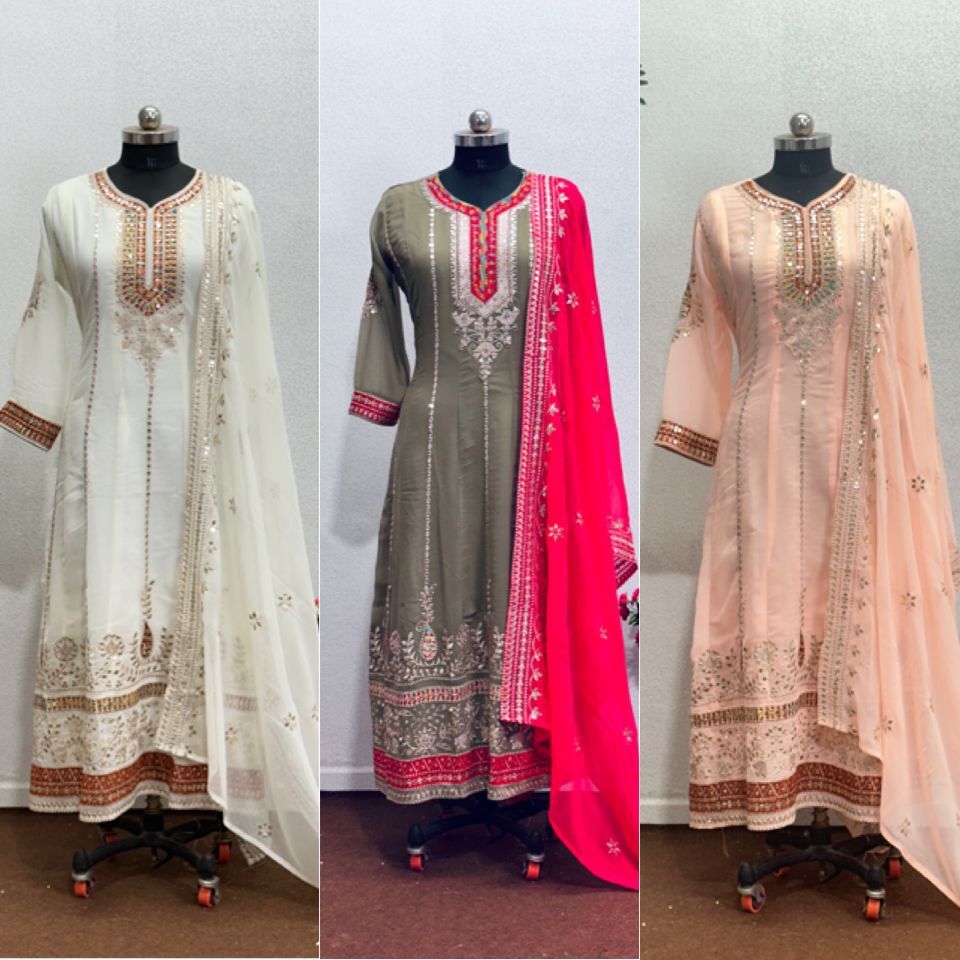 Gown Anarkali Dress Bollywood Pakistani Indian Wedding Suit shalwar kameez party