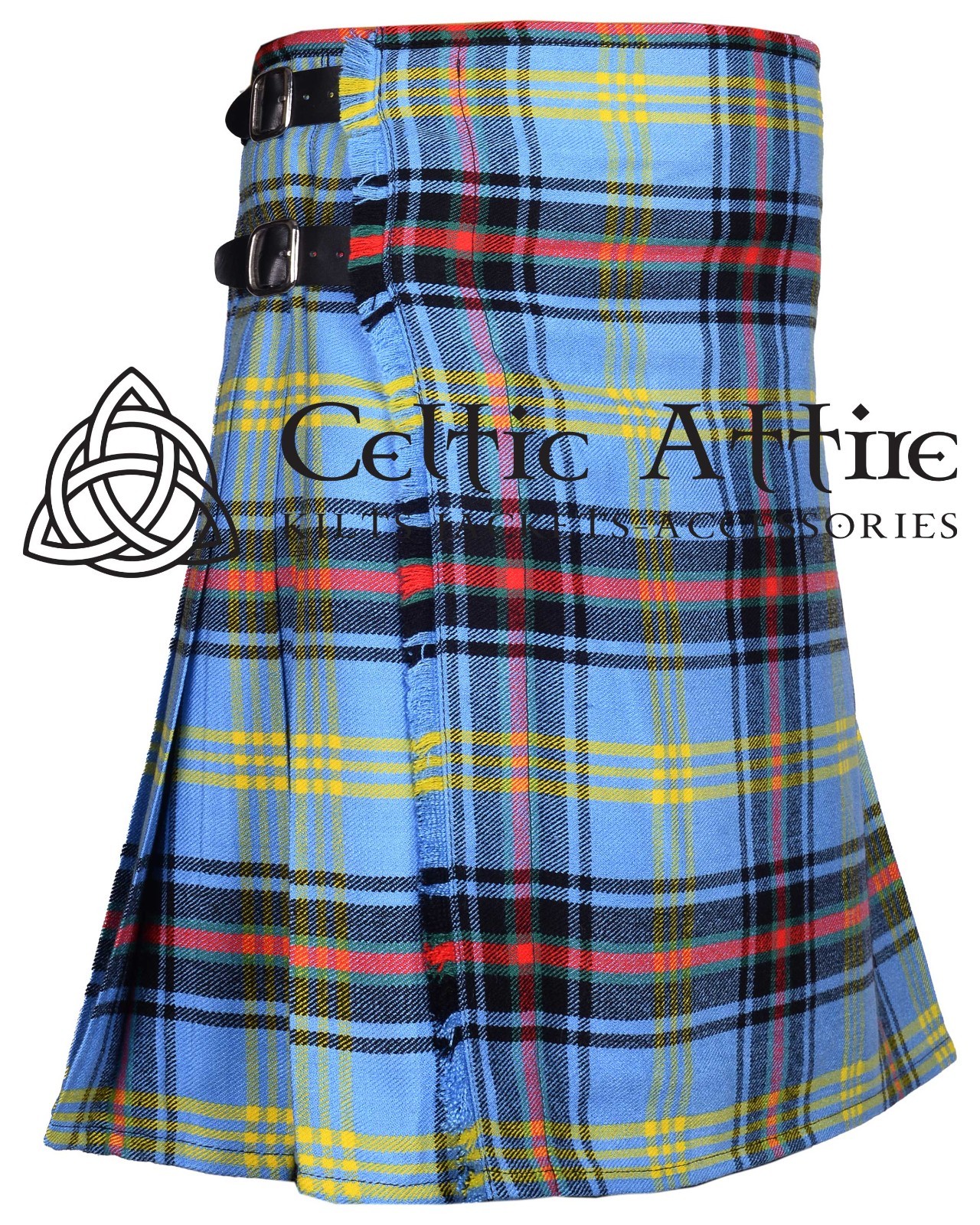 Bell of Borders Tartan 8 Yard Scottish Kilt – Made to Order By Celtic Attire