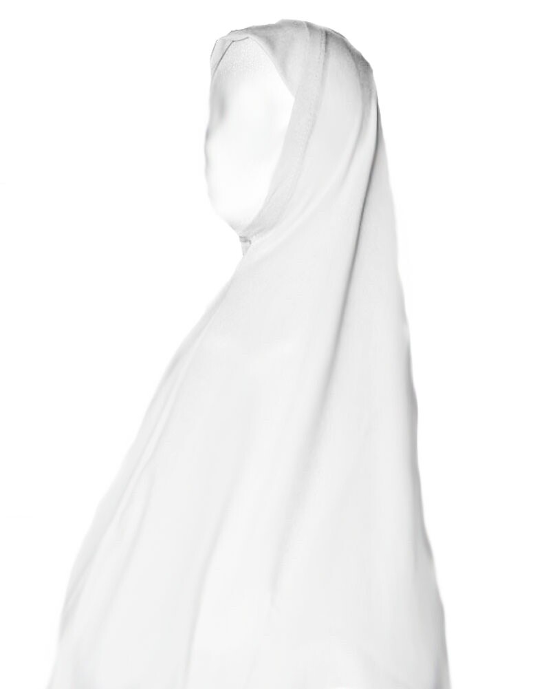Medium White 1 Piece Long Al Amira Khimar Hijab