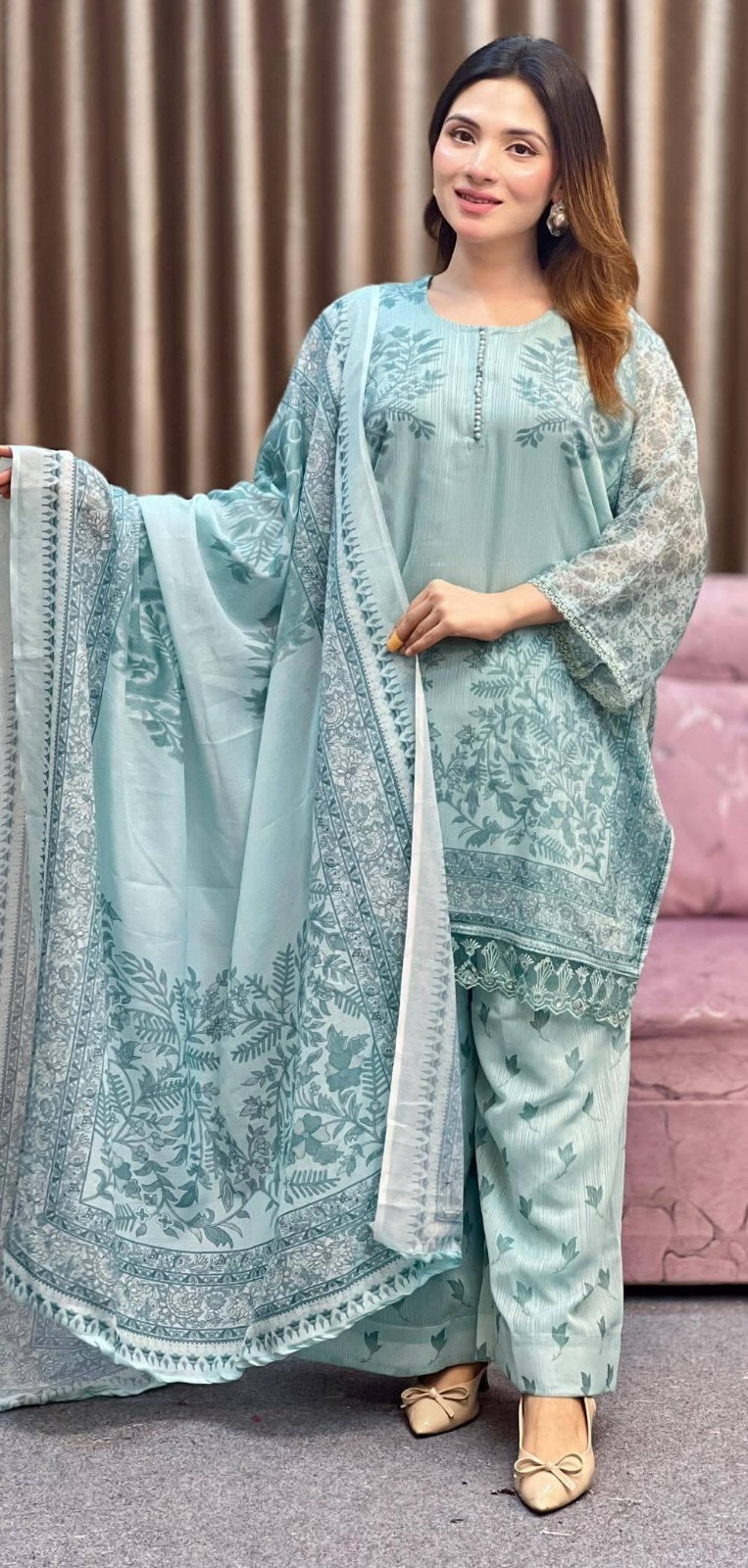 3 piece Pakistani designer farshi salwar suit