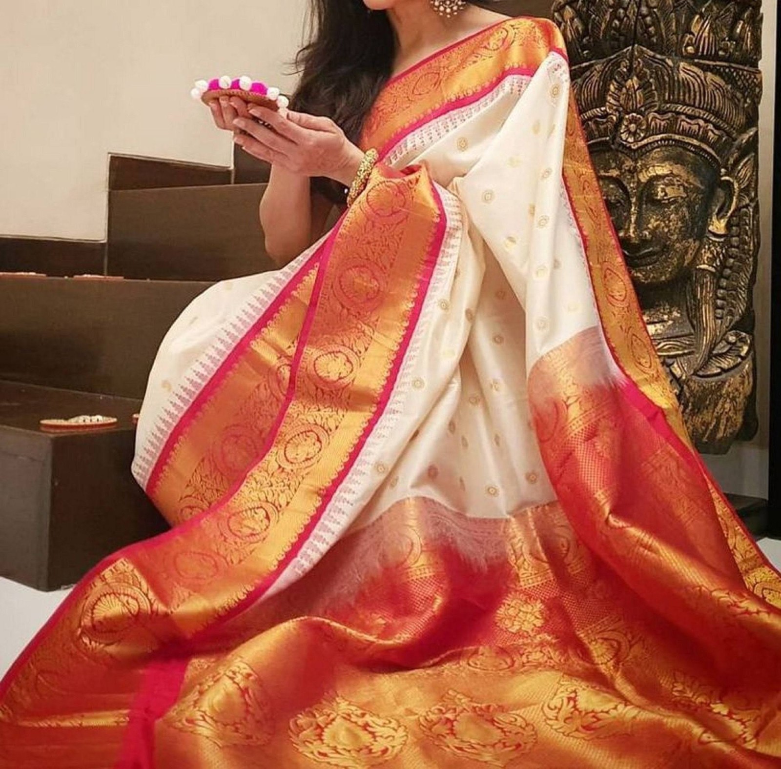 Ethnic Sari Pakistani Designer Wear Bollywood Saree Blouse Women’s Indian Style