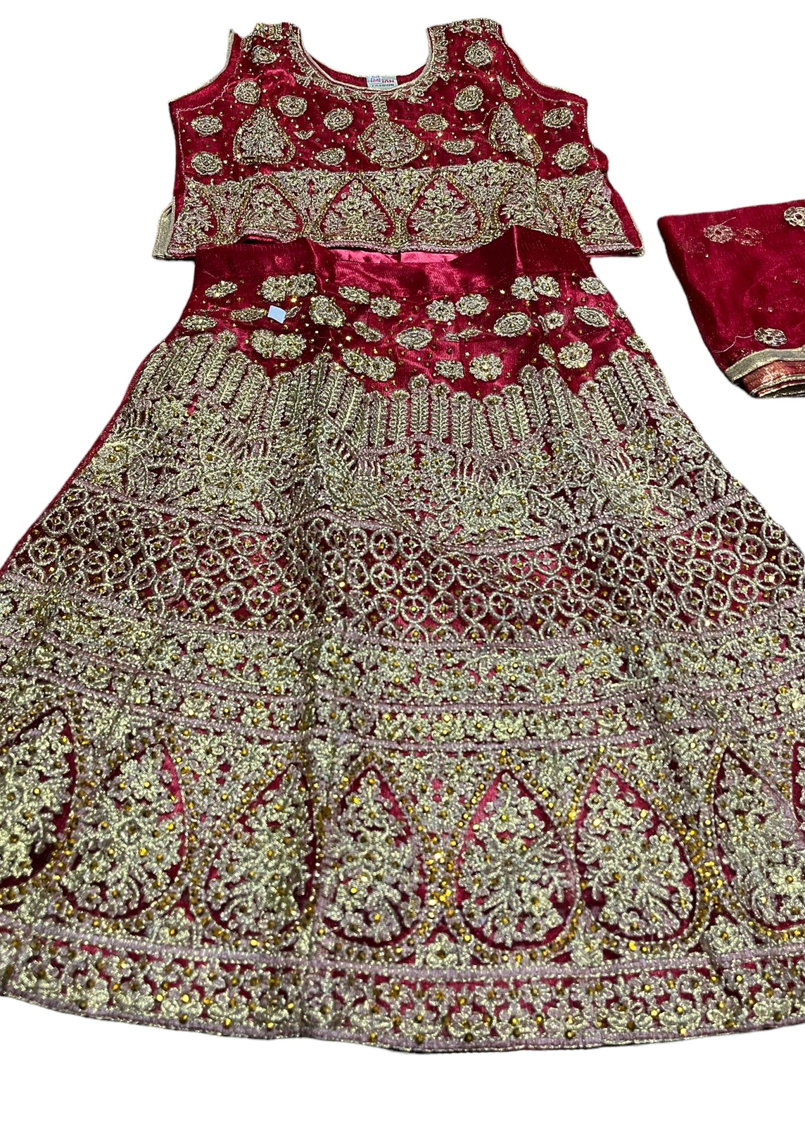 Traditional Girls Lehenga Choli Set – Ethnic Wear for Kids-014