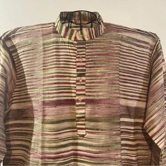 Readymades Horizontal Stripe Medium Weight Kurta