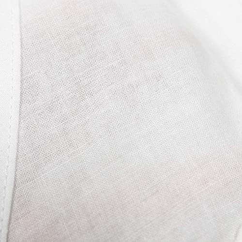 Women’s Japanese Juban Kimono Undergarment Slip – White Cotton Blend, 49″ Long
