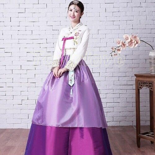 New Traditional Korean Hanbok Dress Korean Folk Stage Dance Costume Hanbok Dress