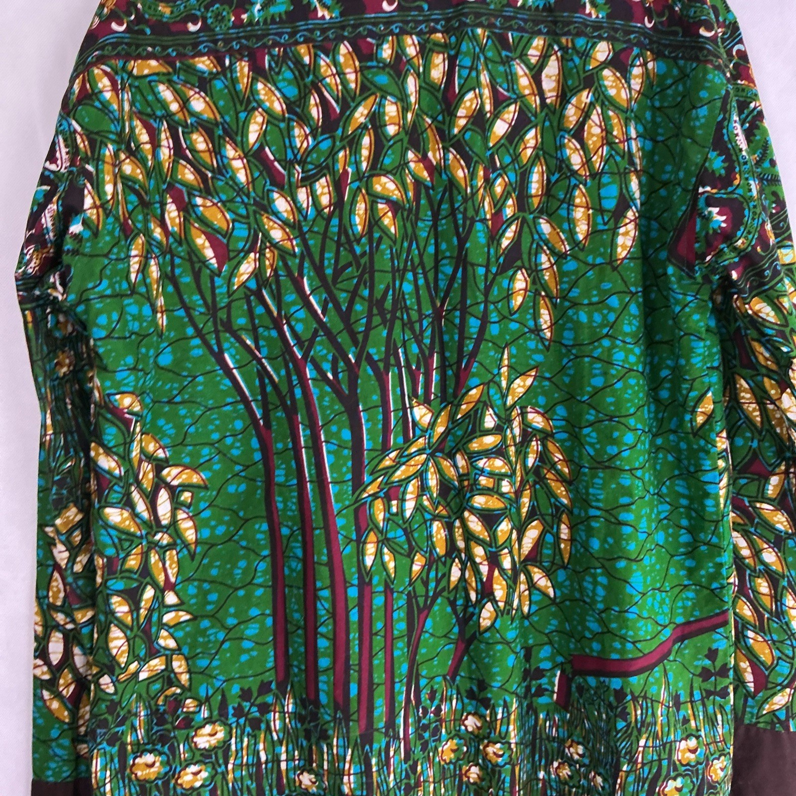 Veritable Wax Block Hitarget Shirt Tunic Abstract African Tribal Dashiki Print L