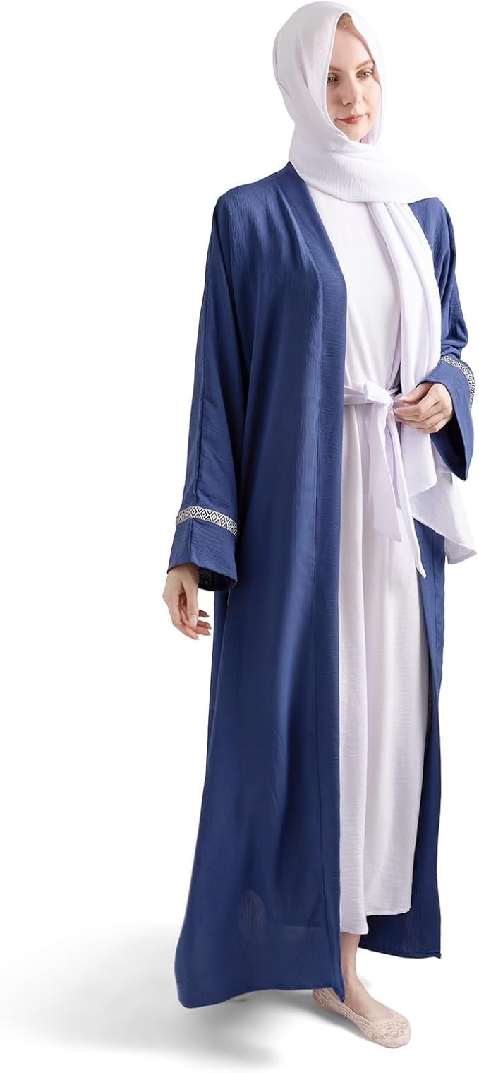 5 Pcs ABAYA Set – Muslim Abaya Dress for Women with Hijab– Modest Islamic Small