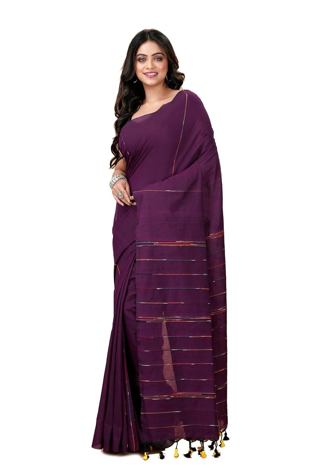 Women’s Traditional Bengal Handloom Khesh Kantha Cotton Soft Saree
