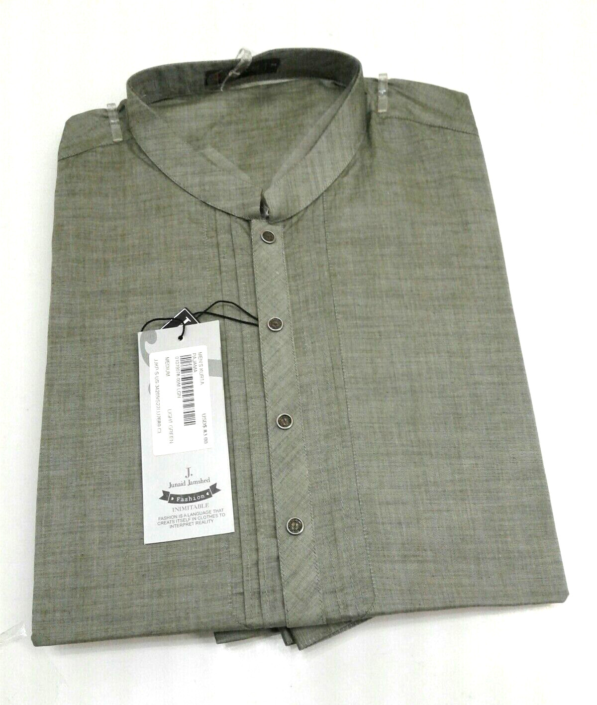Men’s Kurta Pajama Medium, Light Green JJKP-S-US-34205/S22/JJ7689-CL