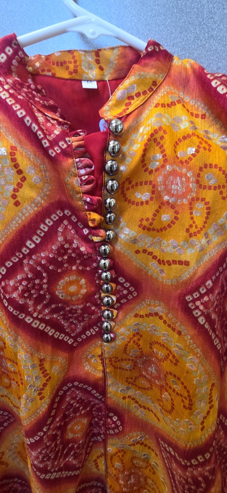 BEAUTIFUL Orange (MULTOCOLOR) kurti for women FOR Any Occassion Size M TO L