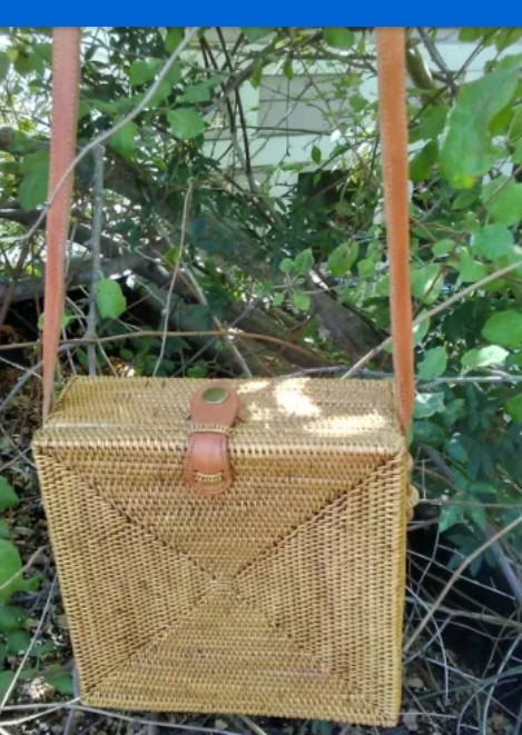Ethnic Rattan Summer Crossbody Balinese Design