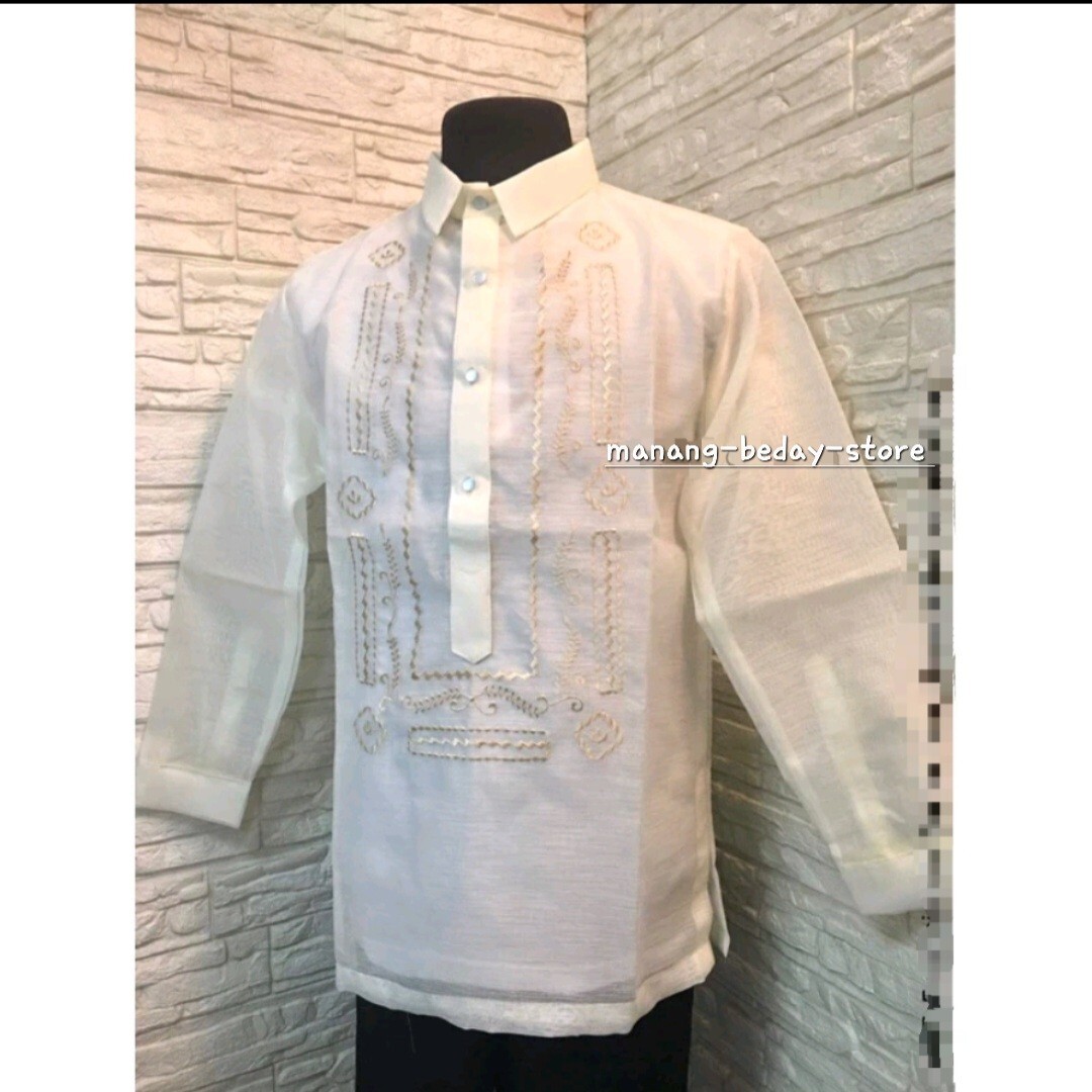 Barong Tagalog For Men (2XL) Off White