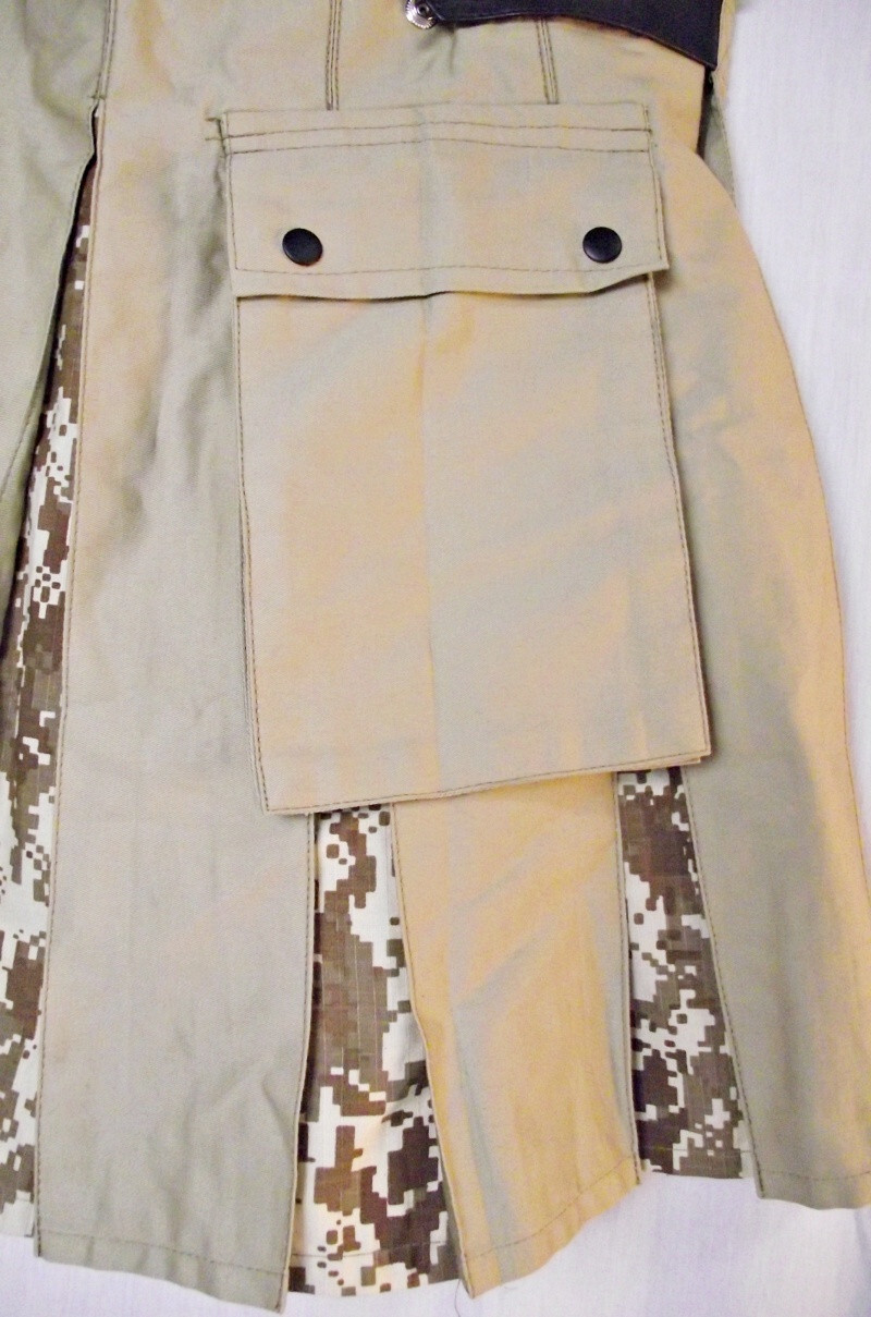 NEW TAGS American Highlander Mens Kilt Khaki USMC Desert Digital Marpat Utility