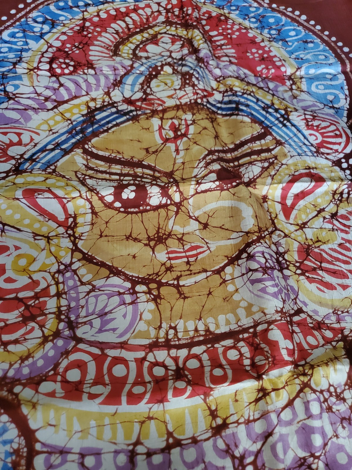 Women New Pure Silk Contemporary Batik Durga Saree Handloom Festive Wedding W Bp