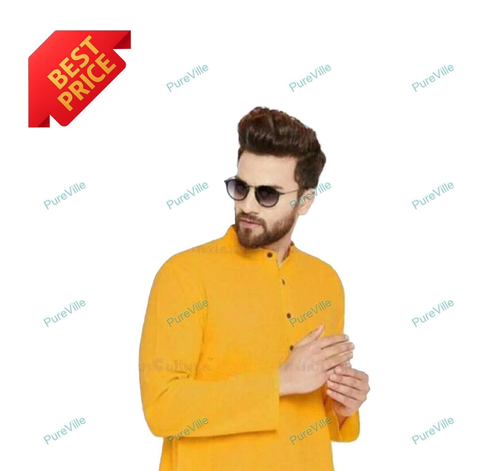 Mens Kurta Full Sleeve Fancy Kurta Cotton Shirt Mens Long Kurta