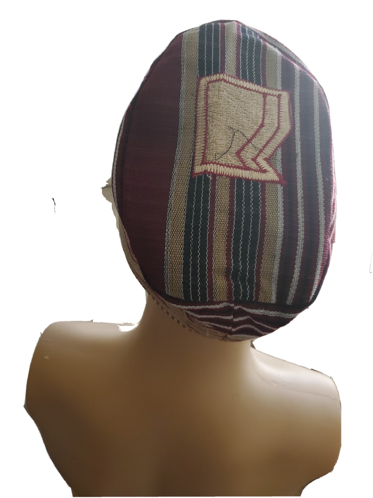 RED/GOLD/WHITE COLOR ASO OKE TRADITIONAL ASO EBI YORUBA CAP FOR MEN AND YOUTHS