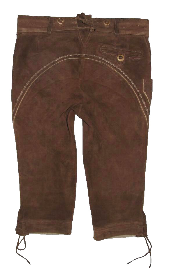 Spieth & Wensky – Lederhosen / Trachten Knee Breeches In Brown Size 44