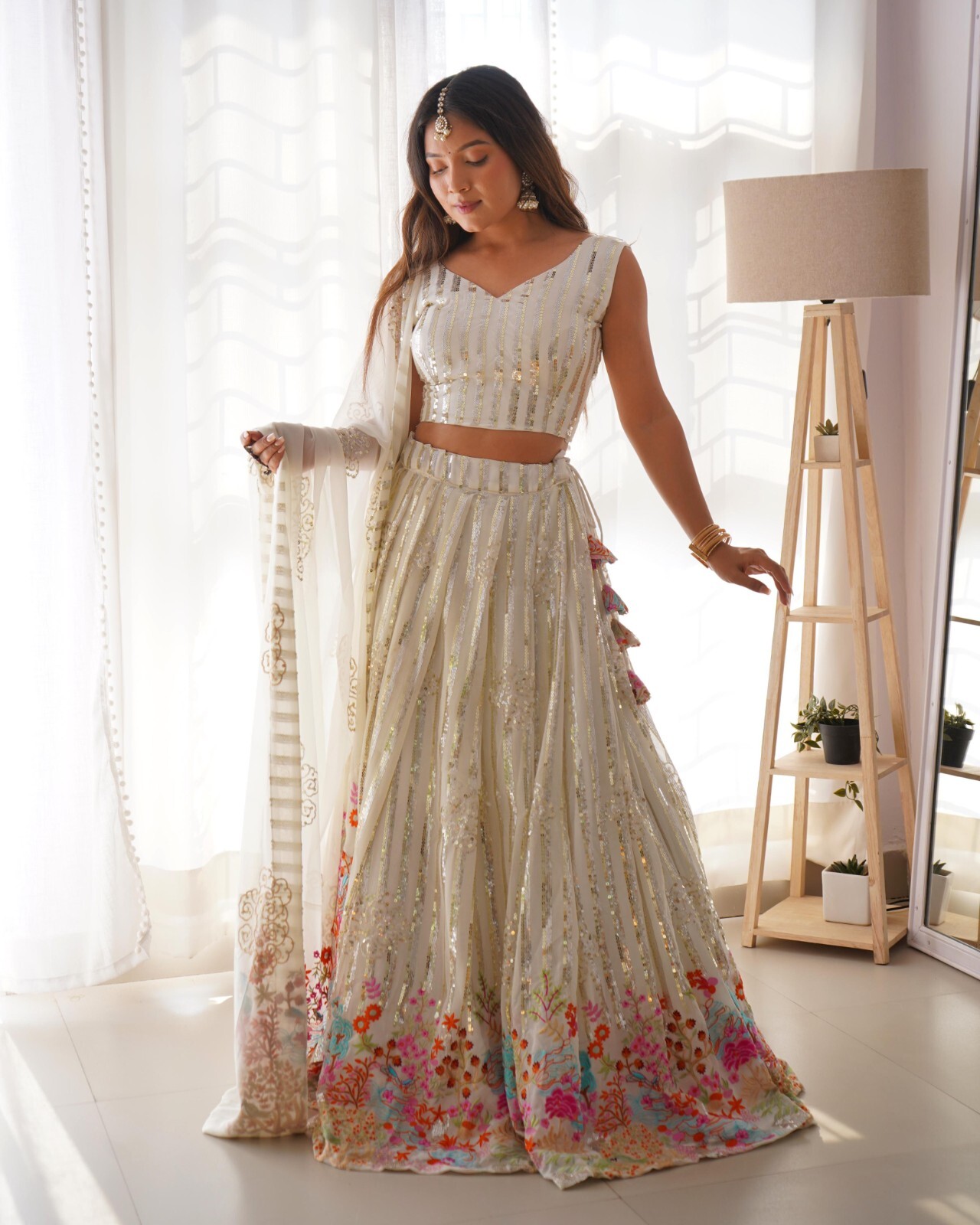 Bollywood Style Georgette Sequence Work Lehenga Choli By Aadat Export