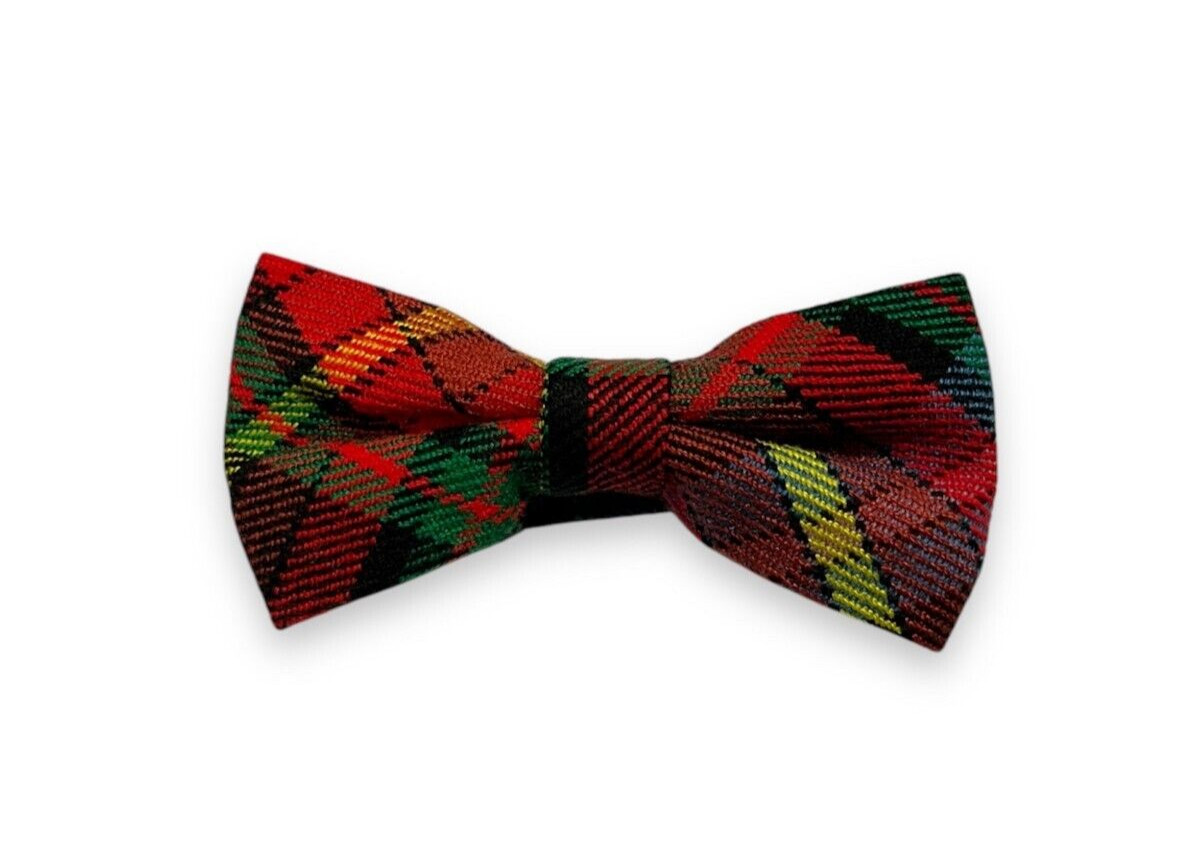Men’s Scottish Buchanan Tartan Bow Tie Formal Tie For Wedding