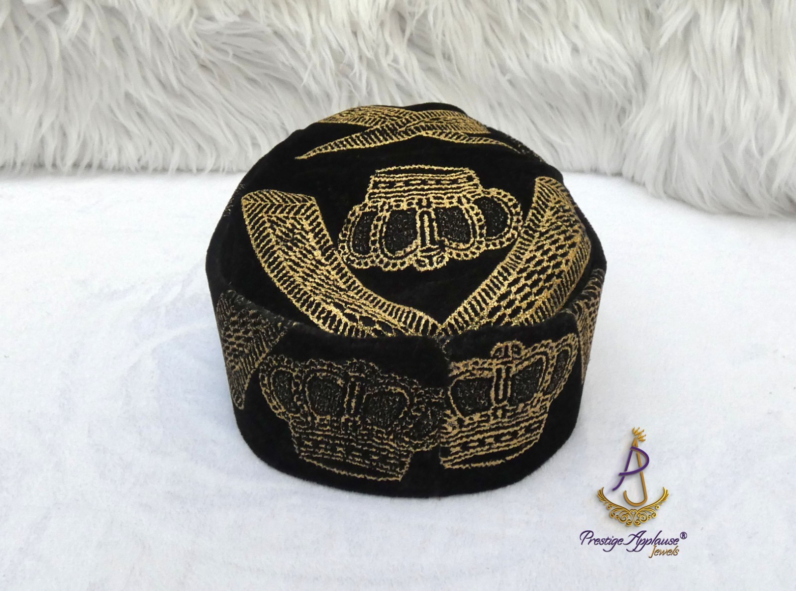 PrestigeApplause Velvet Igbo Men Male Cap Isiagu Traditional Chieftaincy Hat