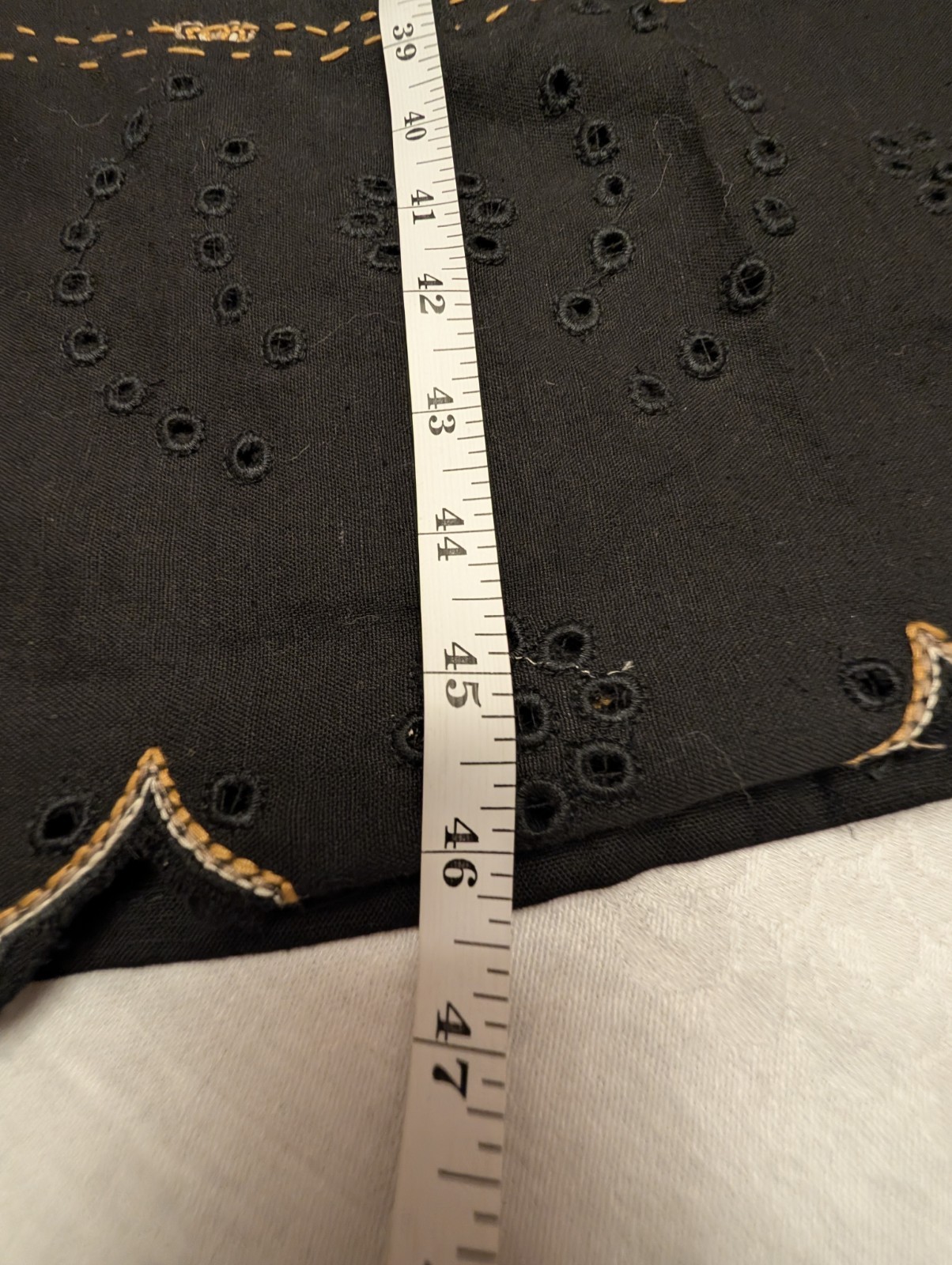 Embroidered Black Kurti with Gold Embellishments for Women