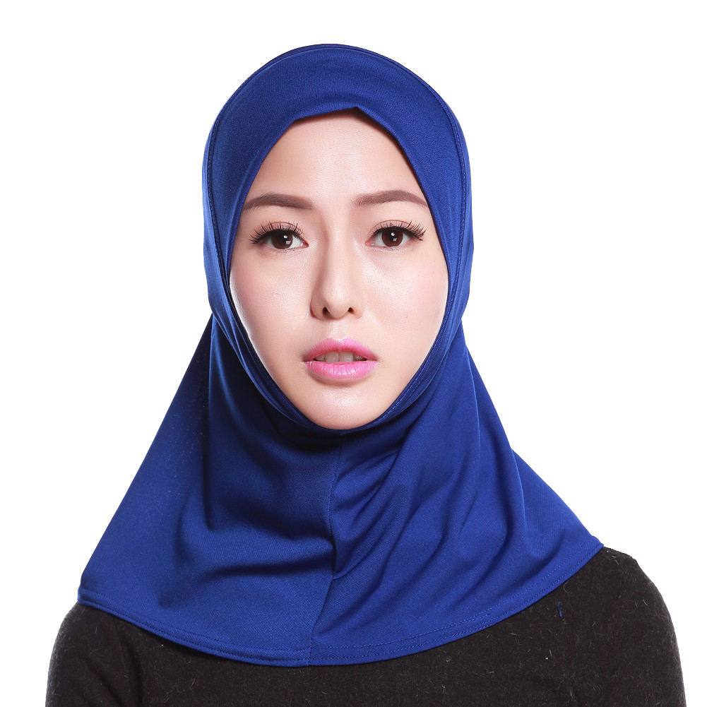 Islamic Amira Hijab Solid Color Bonnet Muslim Women Instant Turban Underscarf
