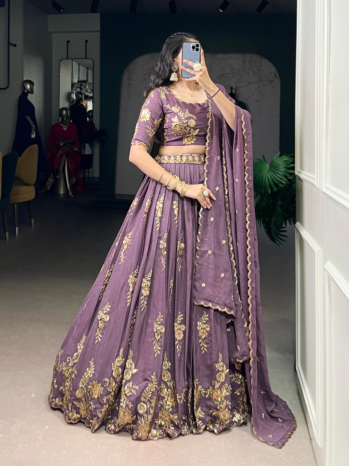 Lehenga choli Readymade stitched lehenga Sequance wedding Party lehenga women