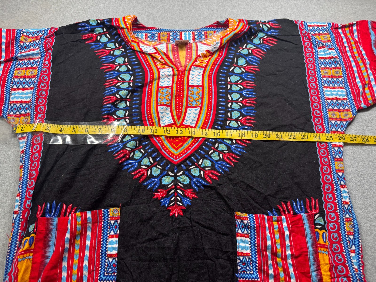 NF African Dashiki Tunic Shirt Caftn Top Bohemian Hippie Festival Free Size