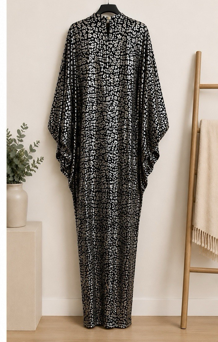 Elegant Tall Women’s high neck Long Kaftan Length 63in, Chest 42-44, sleeve 22