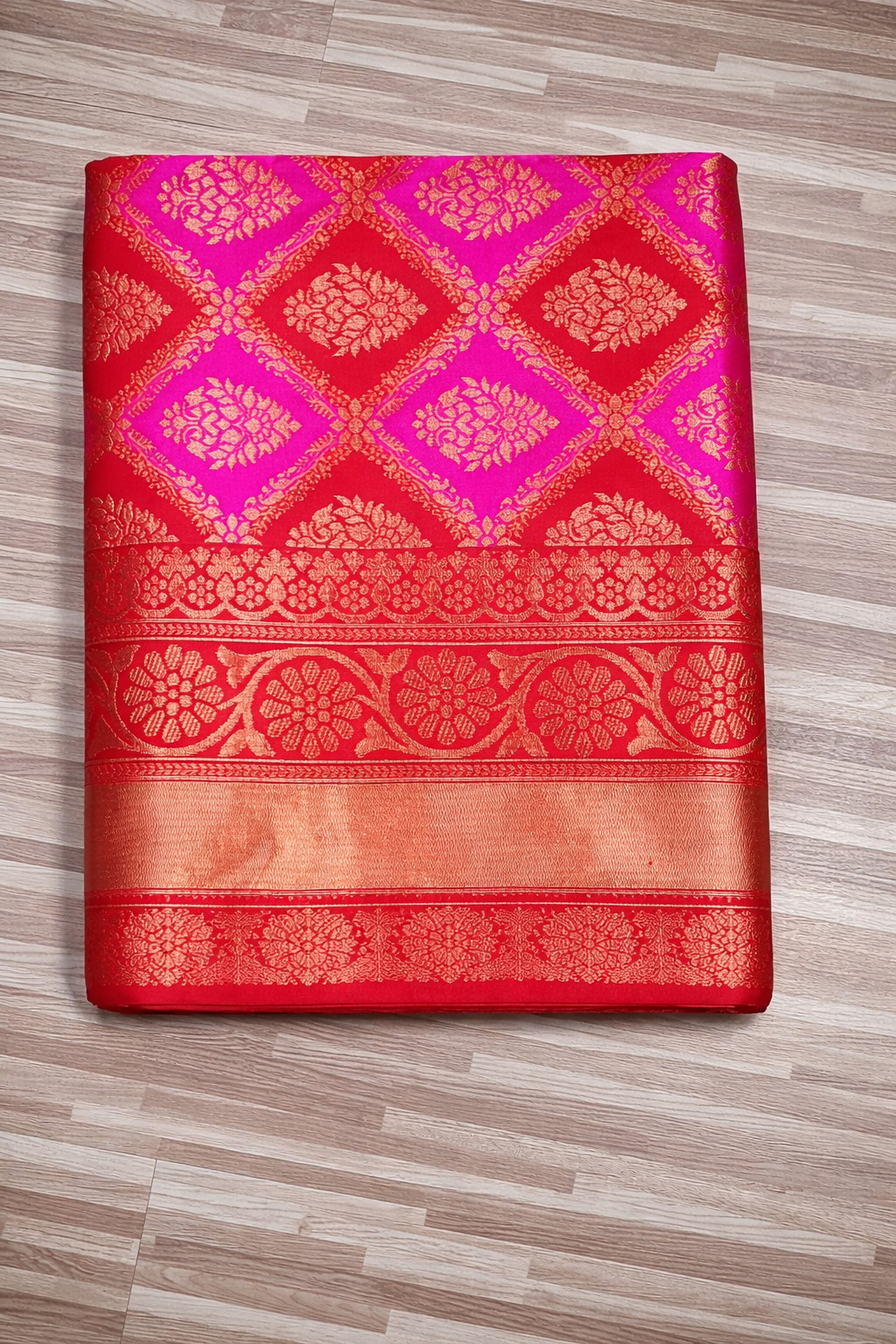 Wedding Wear Purple Lichi Silk Saree with Golden Jacquard Pallu & Blouse indian