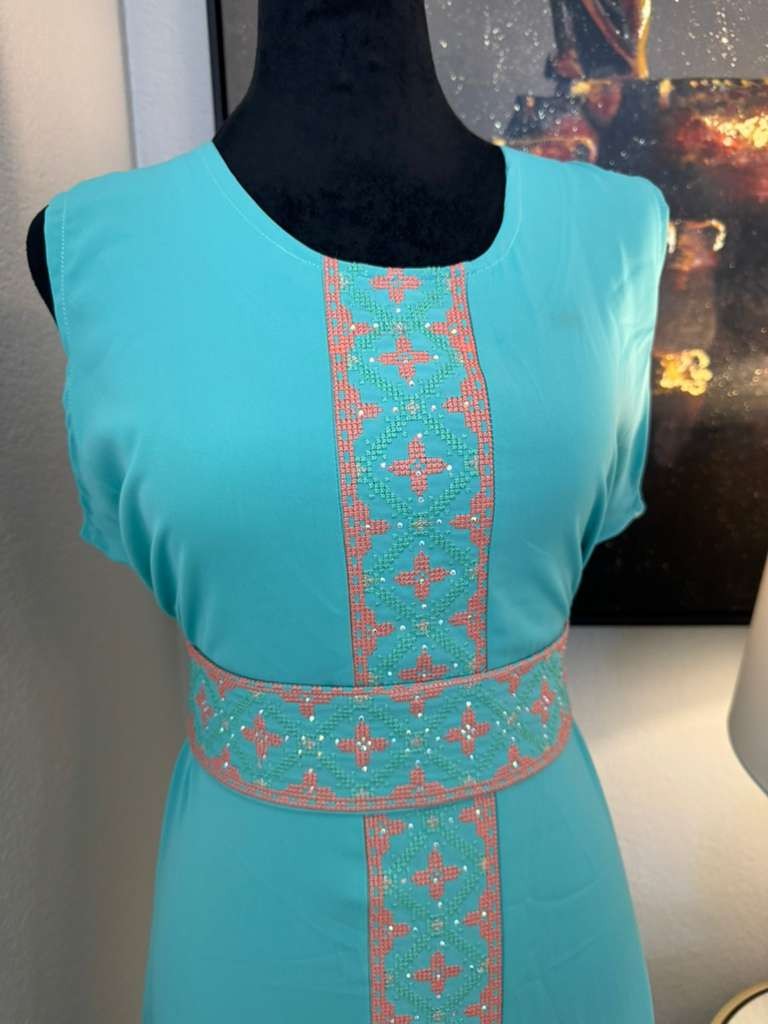 Jameelah Thobe Set – Women’s Embroidered Dress, Perfect for Eid, Abaya, Ramadan