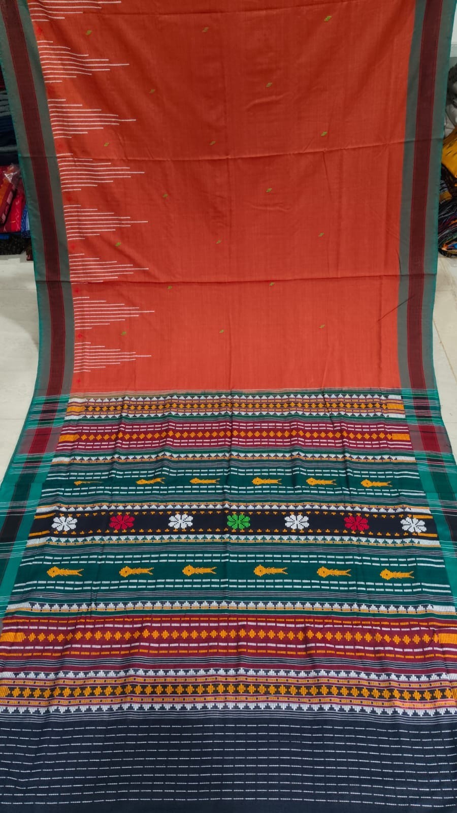 Wedding Odisha Premium Quality cotton ganjam bomkai Handwoven Pure natural dyed