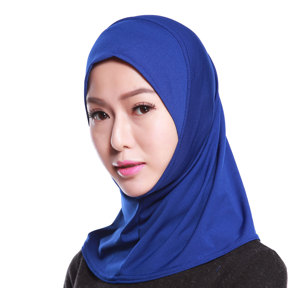 Islamic Amira Hijab Solid Color Bonnet Muslim Women Instant Turban Underscarf