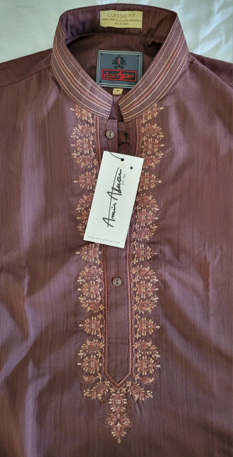 Pakistani Kurta Shalwar Men’s Stitched from Amir Adnan Size: Medium