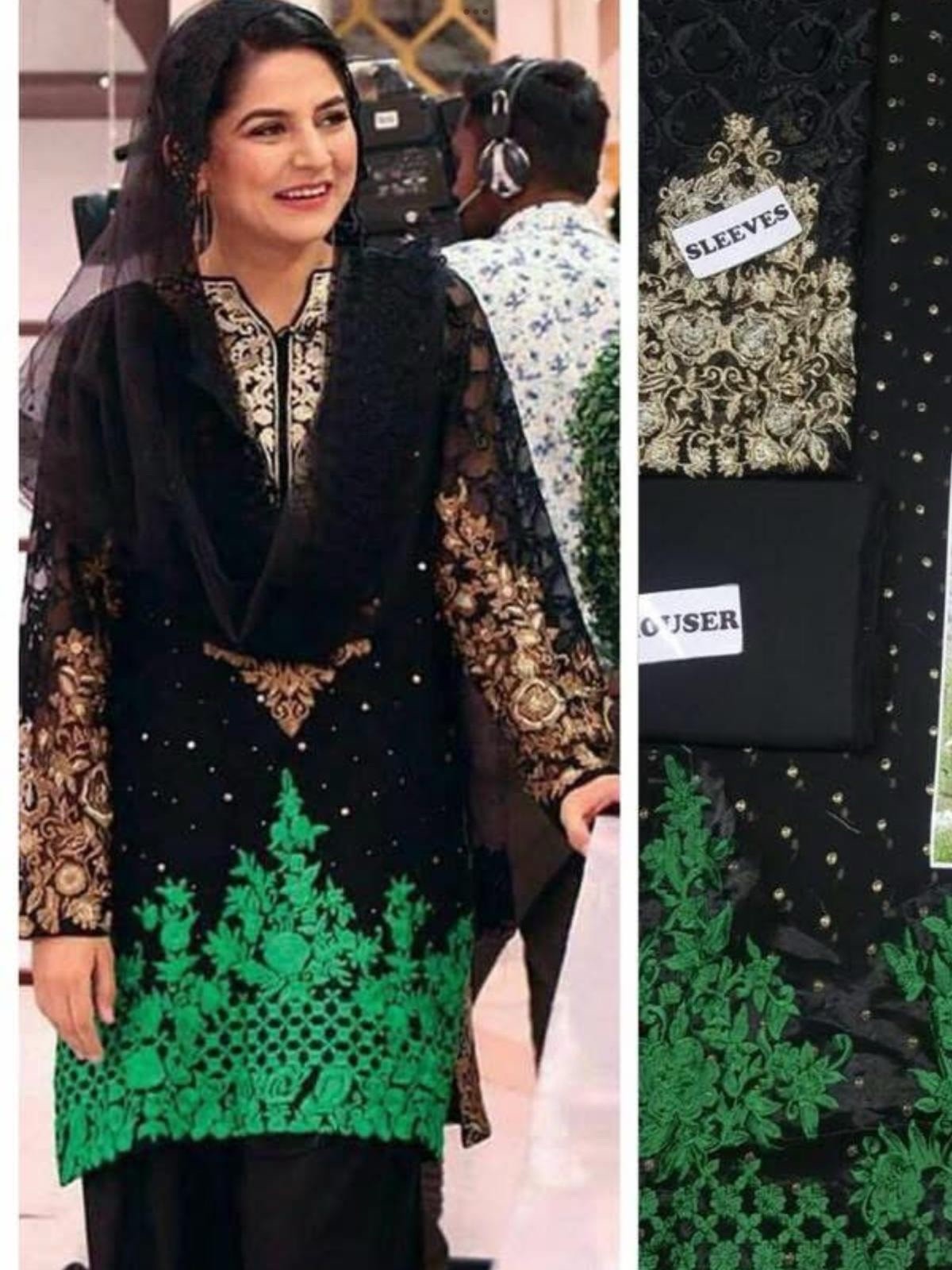 Beautiful designer Outfit by Brand Rozina Munib in Medium Size