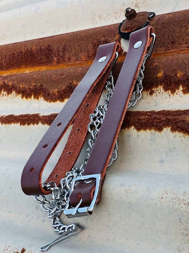 Scottish Brown Leather Sporran Handmade Braided Tassels with Belt