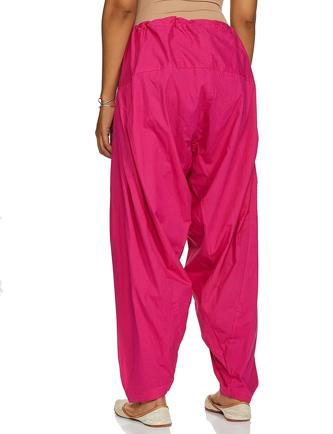 Pure Cotton Women Patiala Women’s & Girl Semi Salwar Pants Regular Pink