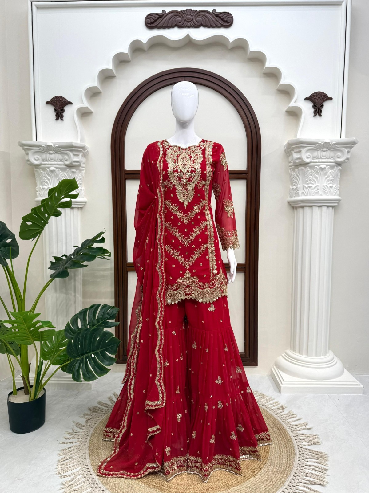 SALWAR KAMEEZ PAKISTANI INDIAN WEDDING PARTY WEAR BOLLYWOOD SUIT SHARARA PLAZZO