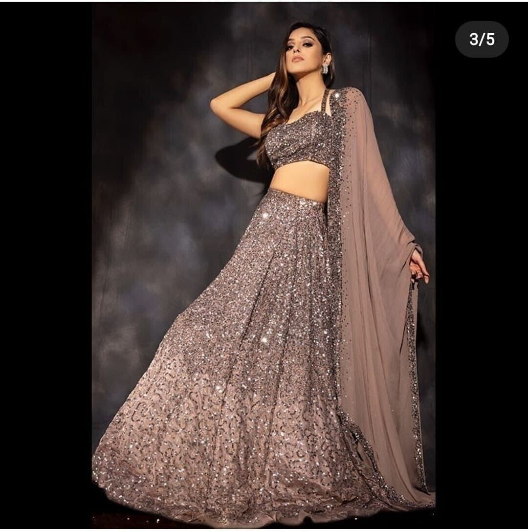 BEAUTIFUL WEDDING WEAR ATTRACTIVE LEHENGA CHOLI WITH DUPATTA FOR WOMEN AND GIRLS