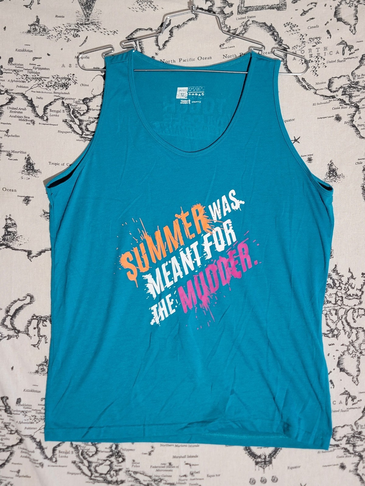 Tough Mudder Unisex Tank Top “Summer Was Meant For The Mudder” Graphic Print M