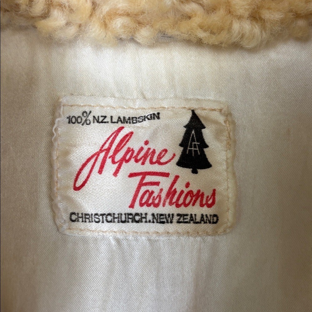 Vintage 50’s Alpine New Zealand Lambswool Sheepskin Sherpa Jacket Womens Small