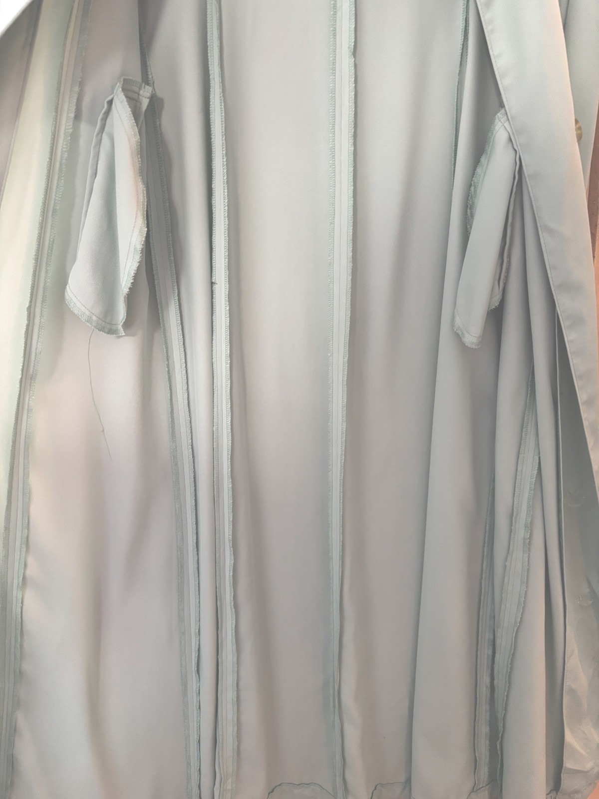 NIHAN (Turkish Designer) Modest Prayer Dress Approx 10, Sage,Button Snap Closure