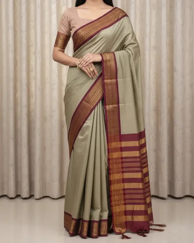 Indian Traditional Pure Silk Women’s Sari Blouse Beautiful Designer Ethnic Saree