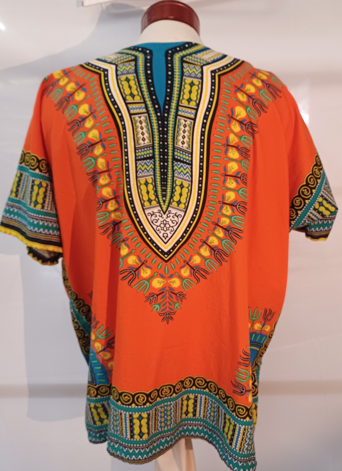 African Style Dashiki Short Sleeve Size X Large