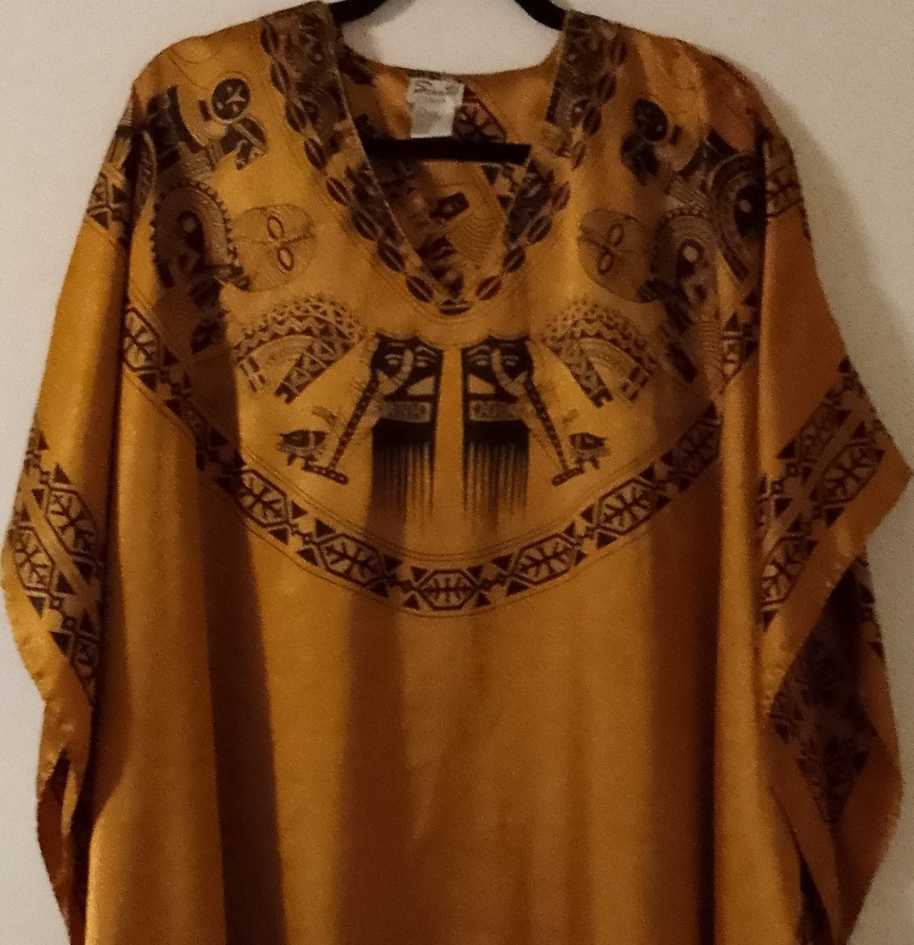 Santé Polyester Choli Sari Gold Black One Size Unisex Adult MPN 88879