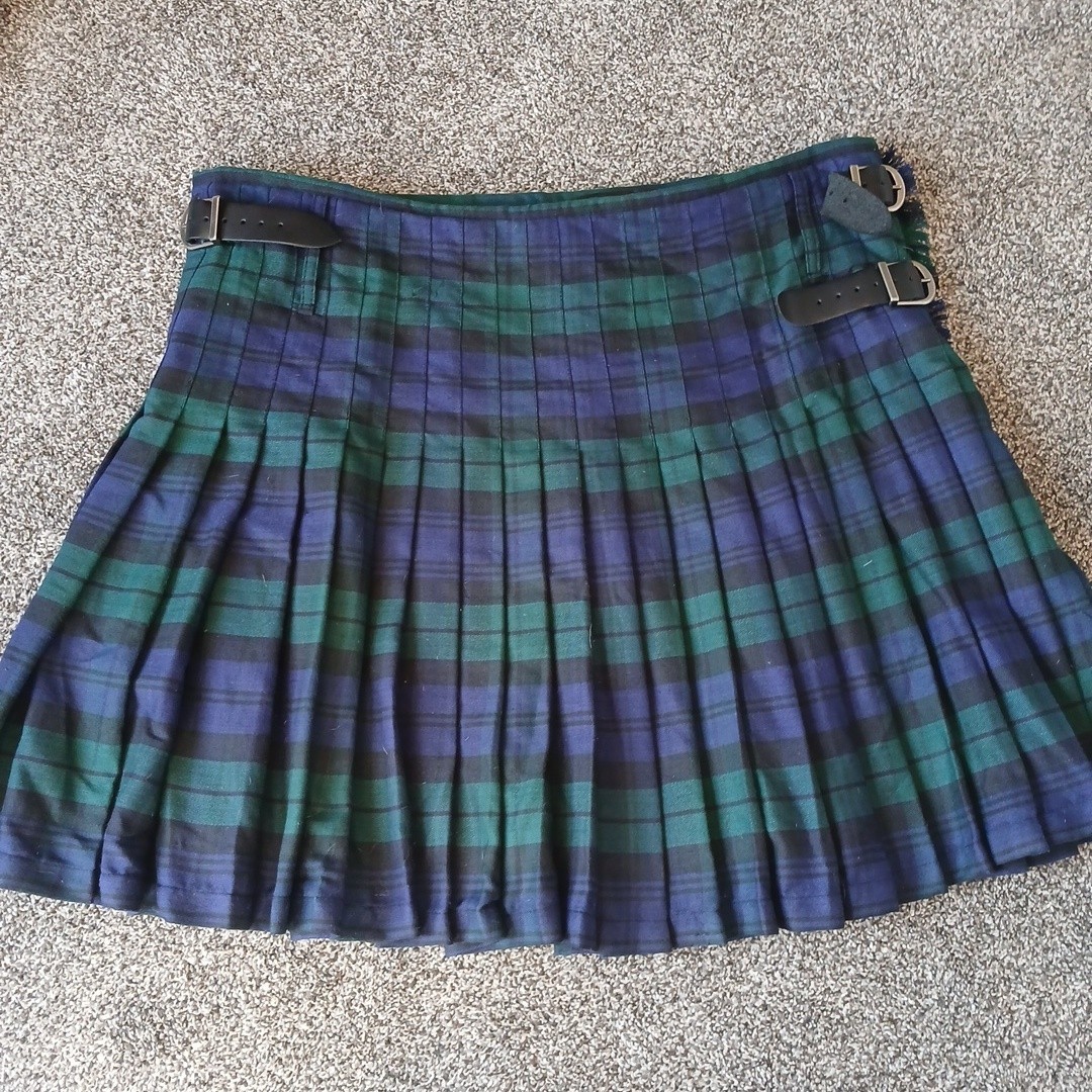 Kommando Kilts 100% Wool Blue And Green Kilt 46