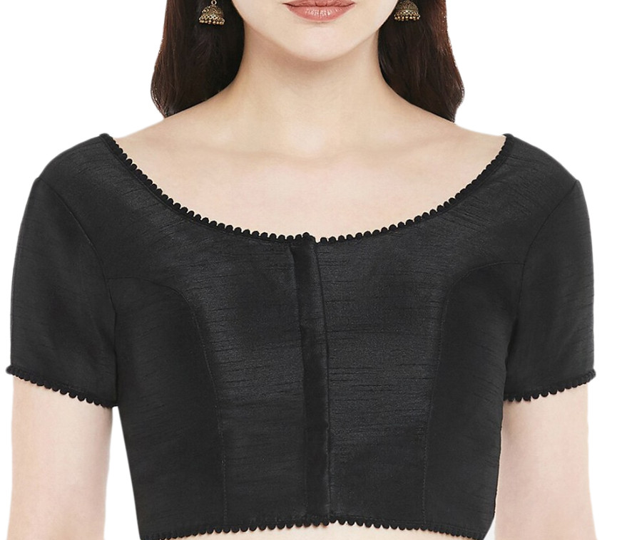 Way2Like Readymade Saree Blouse Round Neck Stitched Sari Choli/Top For Women