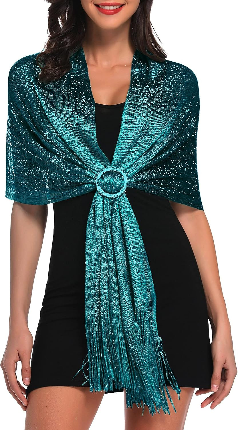 Sparkling Metallic Shawls and Wraps for Evening Party/Wedding/Formal Dresses (Wi