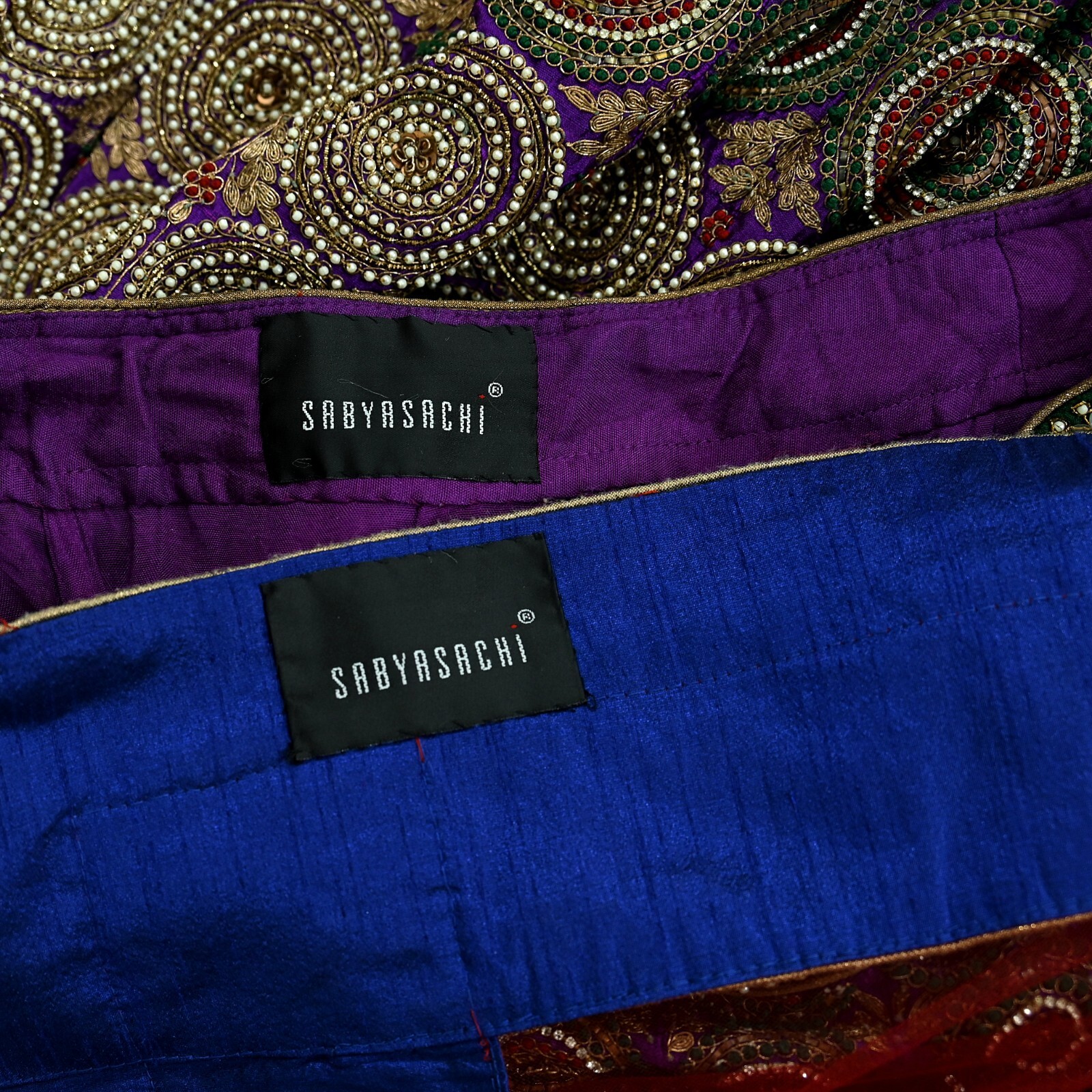 New Heavy Chanderi SilkHand Embroidered Designer Sabyasachi Lehenga 3pcs set